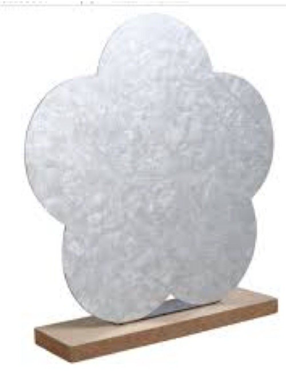 4 Galvanized Metal Flower Decorative Cutout